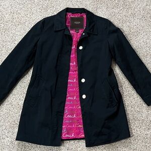 Coach Black Jacket with Pink Interior